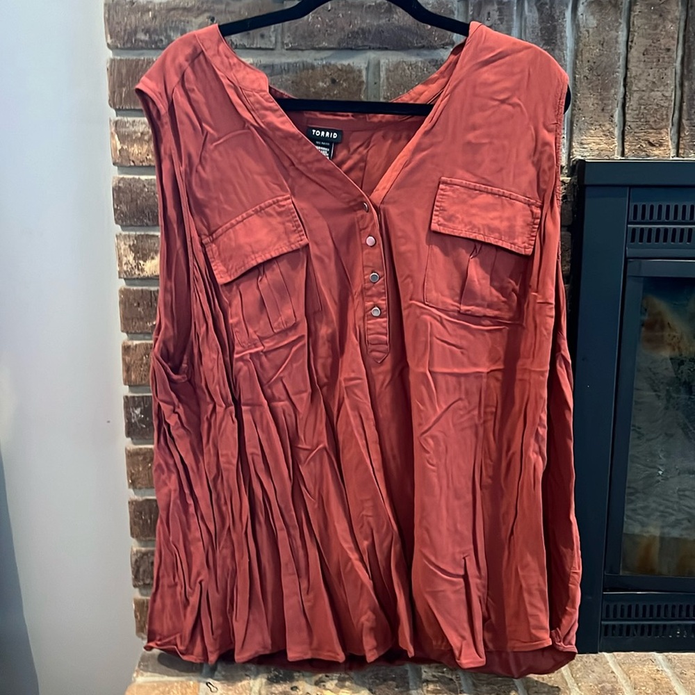 Torrid, 4, Rust, Blouse